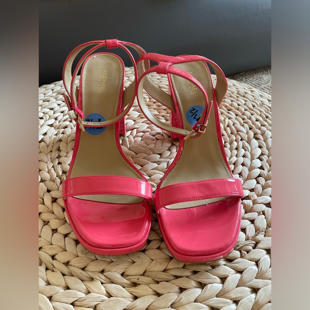 Michael Kors Vibrant Pink Strappy Sandals